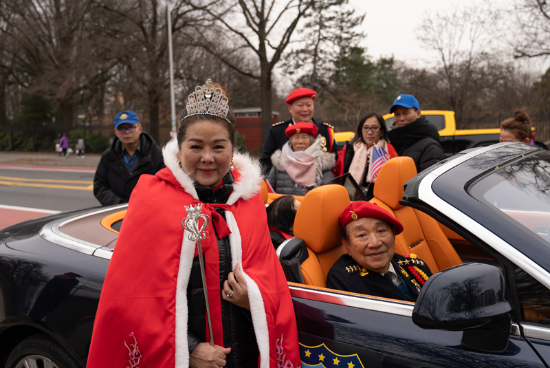IPVF leaders at New York Lunar New Year parade celebration with convertible